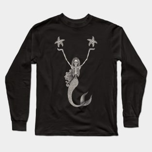 Mermaid skull fantasy surreal art. Long Sleeve T-Shirt